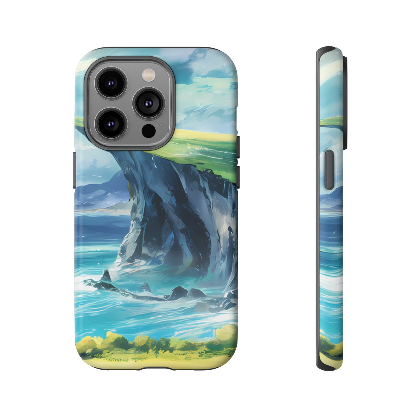 Anime Cliff by the Sea - Smartphone Tough Cases