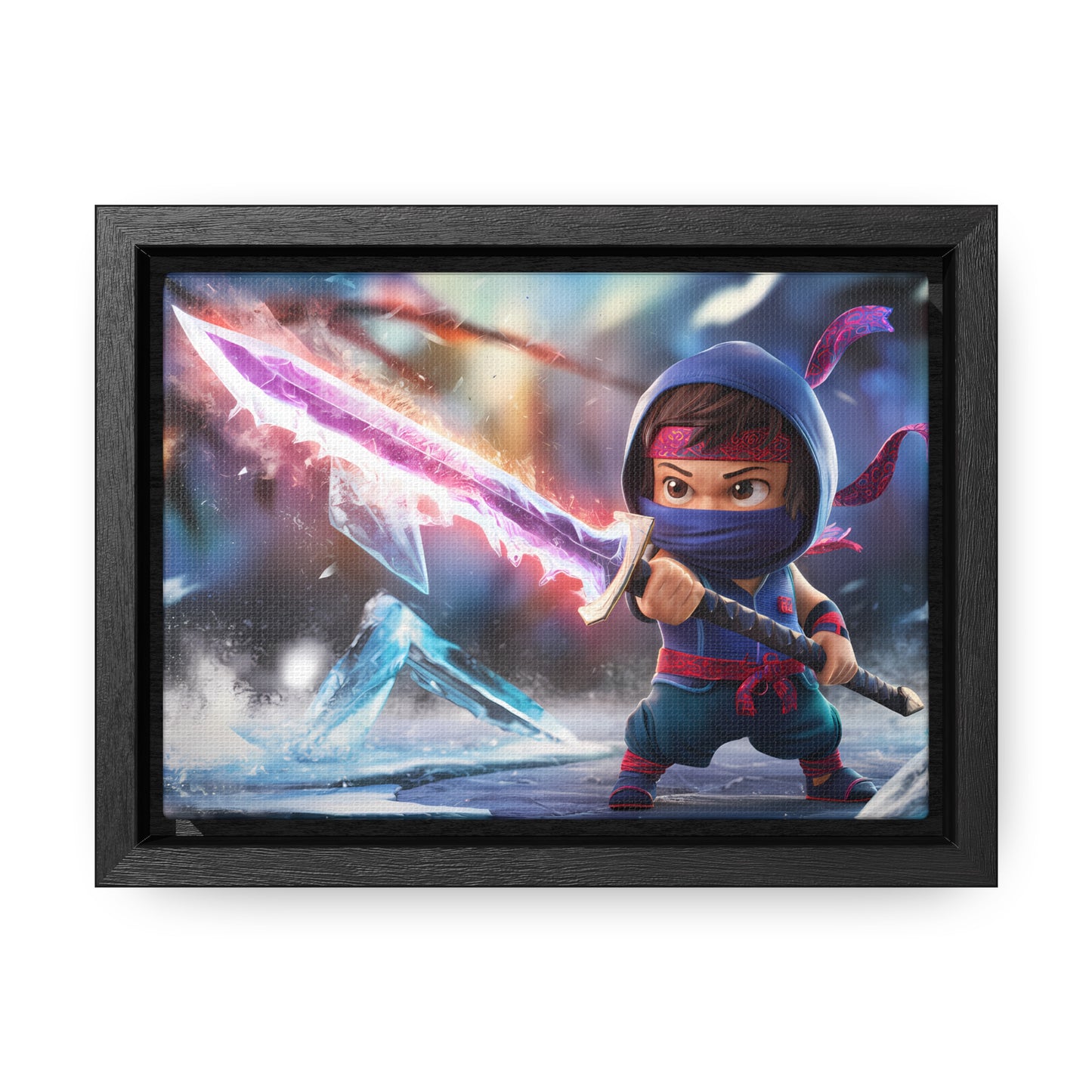 Blade of the Frozen Shadow - Gallery Canvas Wraps, Horizontal Frame