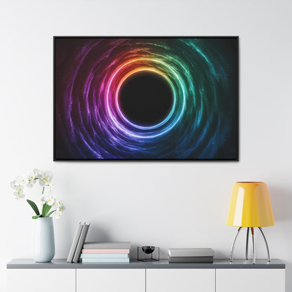 Cosmic Vortex of Light - Gallery Canvas Wraps, Horizontal Frame