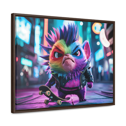 Skateboarding Punk - Gallery Canvas Wraps, Horizontal Frame