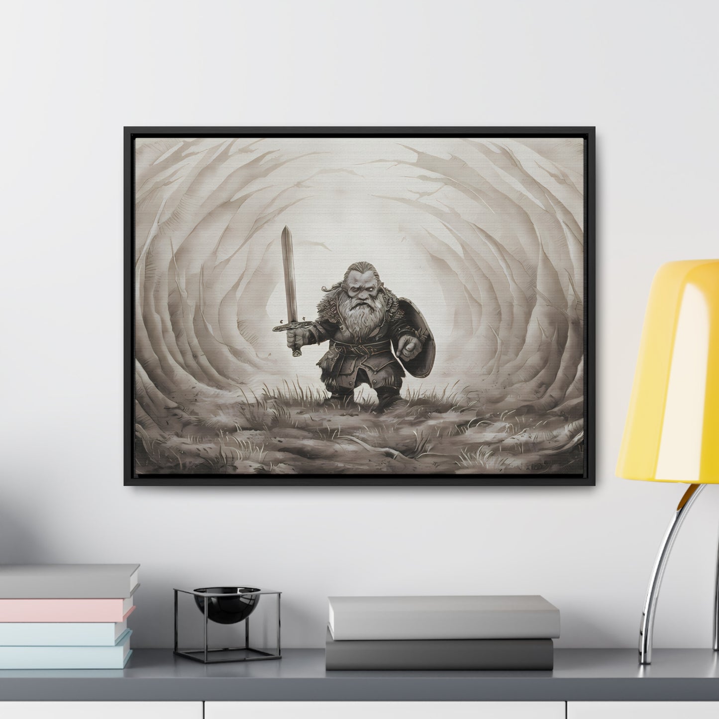 Defender of the Hollowed Path - Gallery Canvas Wraps, Horizontal Frame