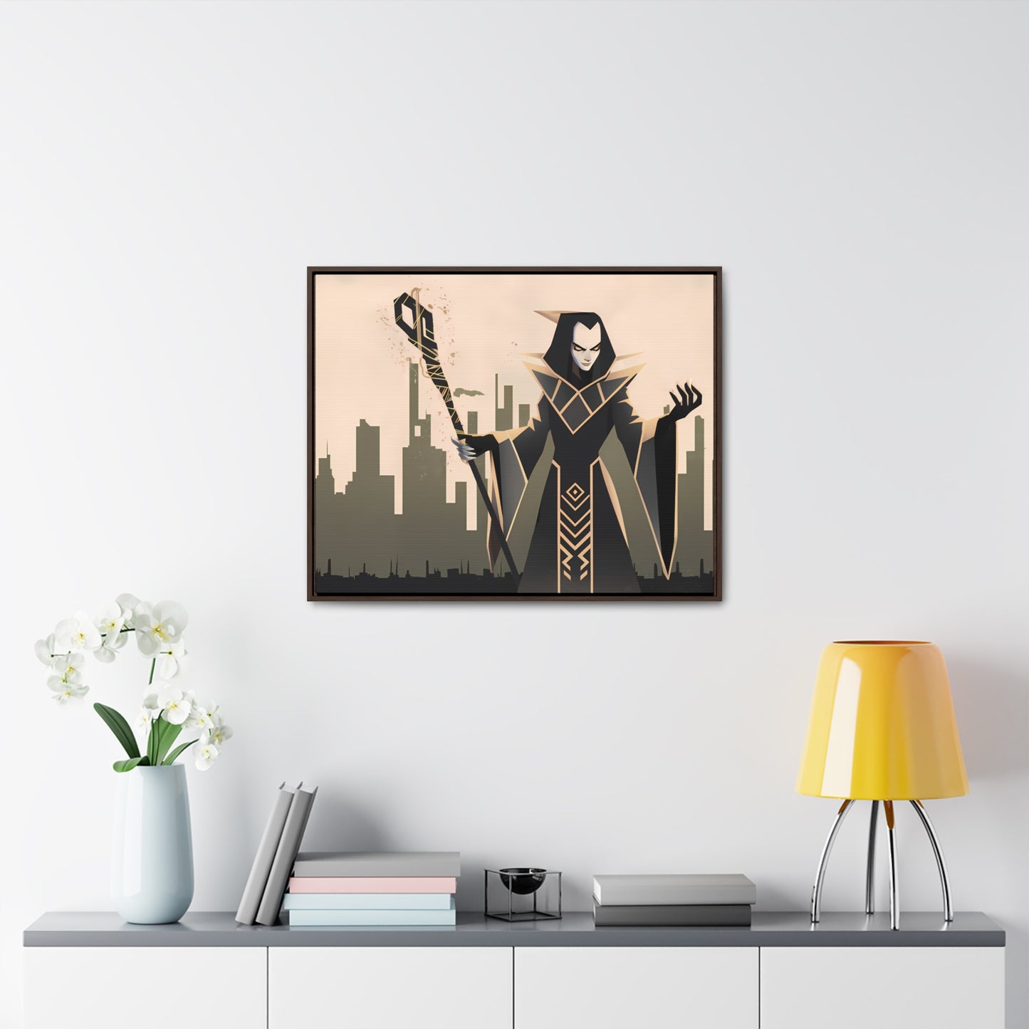 Shadow Sovereign of the Forsaken City - Gallery Canvas Wraps, Horizontal Frame