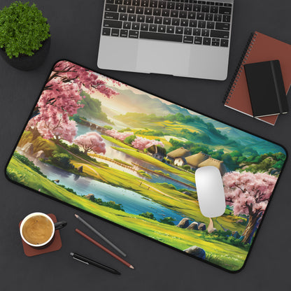 Idyllic Anime Village - Desk Mat