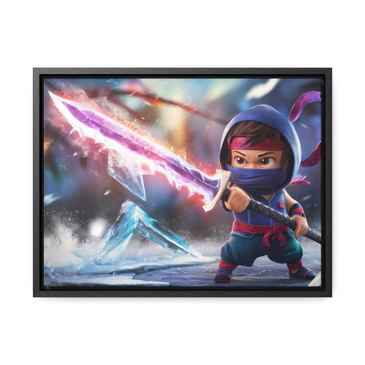 Blade of the Frozen Shadow - Gallery Canvas Wraps, Horizontal Frame