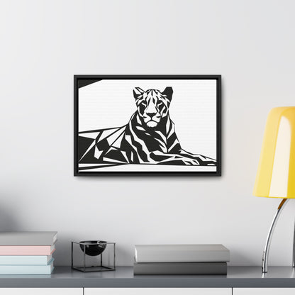 Majestic Geometric Tiger - Gallery Canvas Wraps, Horizontal Frame