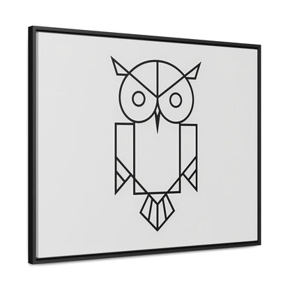 Geometric Owl - Gallery Canvas Wraps, Horizontal Frame