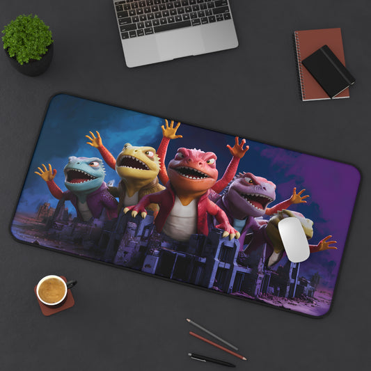 Reptilian Uprising: Dawn of the Lizard Lords - Desk Mat