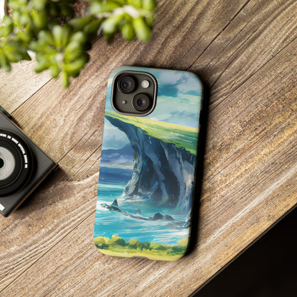 Anime Cliff by the Sea - Smartphone Tough Cases