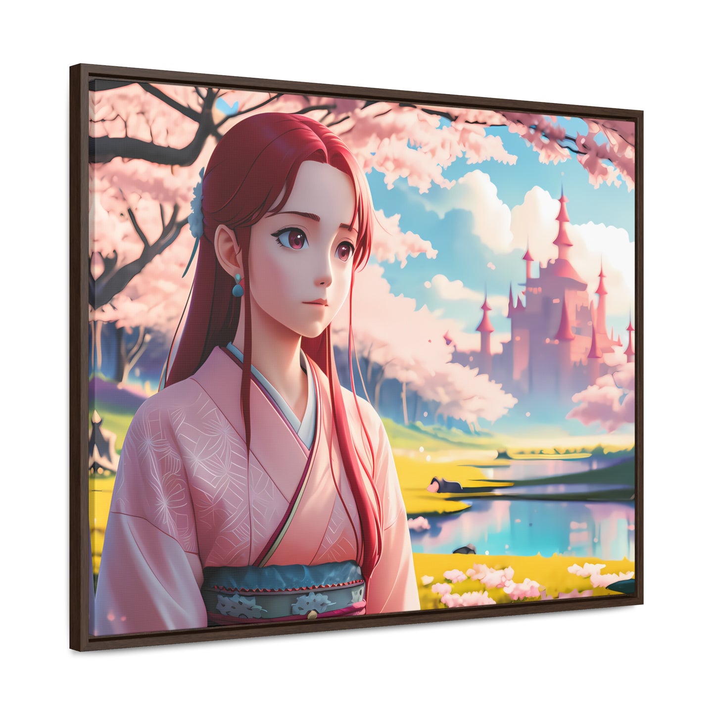 "Whispers of Spring in the Enchanted Realm" - Gallery Canvas Wraps, Horizontal Frame