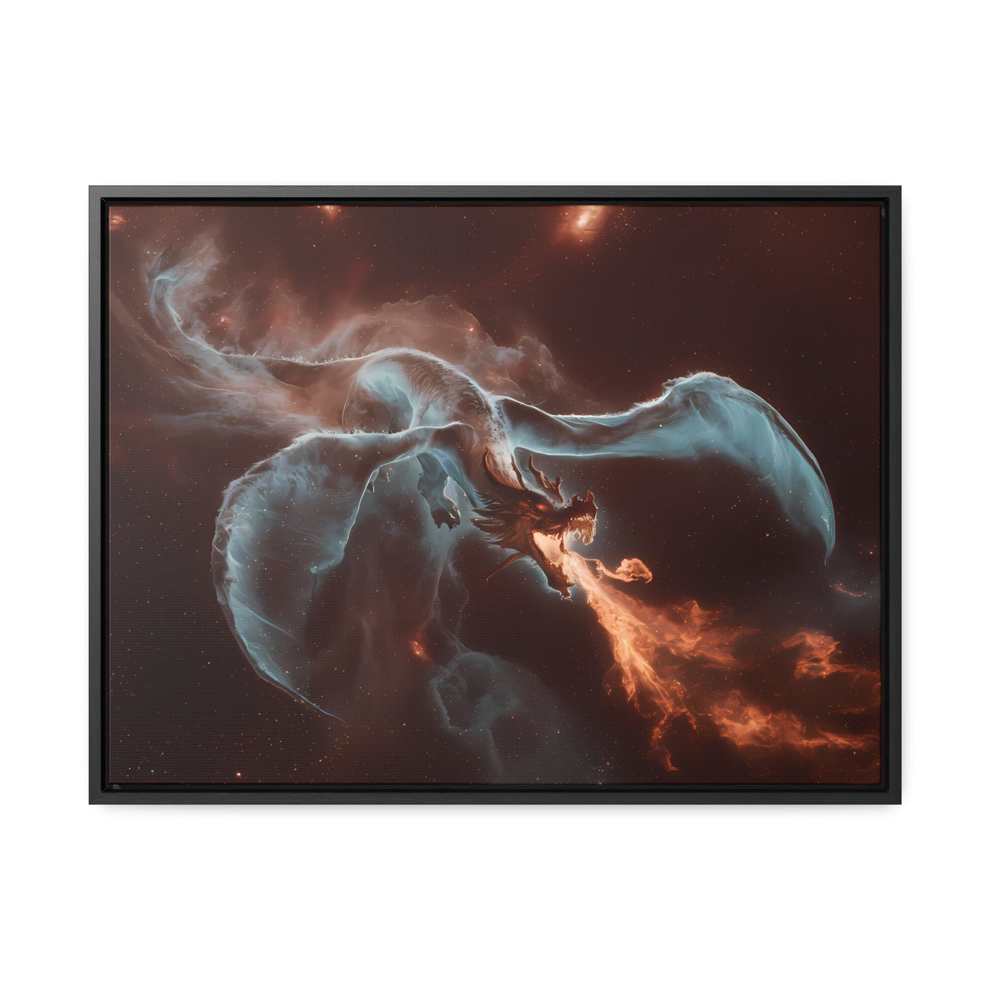 Celestial Inferno Dragon - Gallery Canvas Wraps, Horizontal Frame