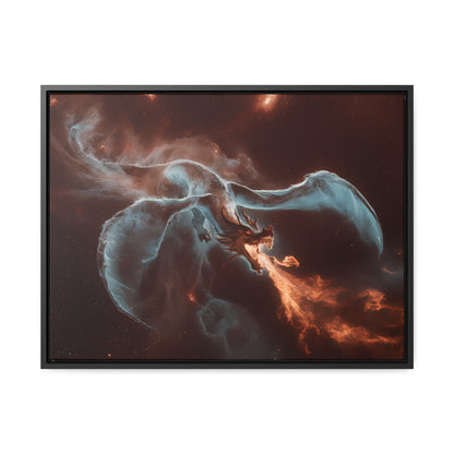 Celestial Inferno Dragon - Gallery Canvas Wraps, Horizontal Frame