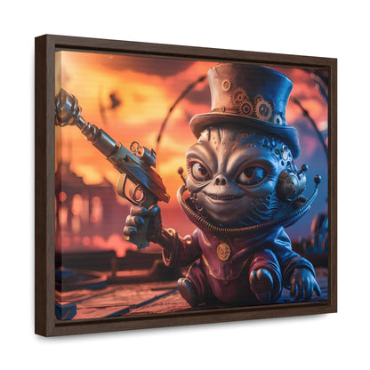 "Clockwork Gunslinger at Dusk" - Gallery Canvas Wraps, Horizontal Frame