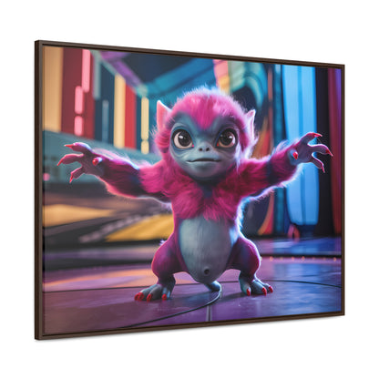 Cosmic Critter on the Dance Floor - Gallery Canvas Wraps, Horizontal Frame