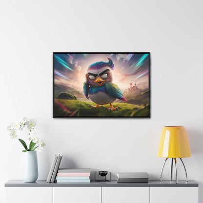 Feathered Fury: The Guardian of the Sky - Gallery Canvas Wraps, Horizontal Frame