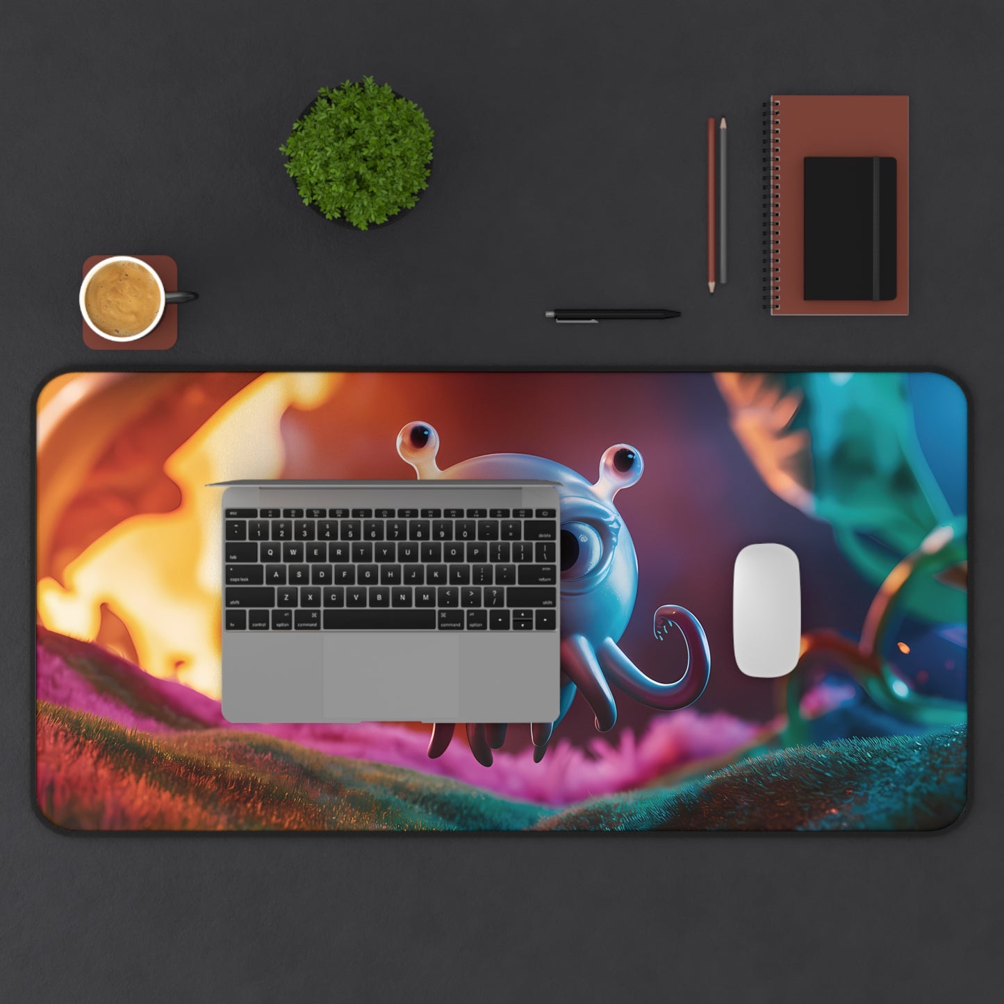 Cute Tentacle Alien - Desk Mat