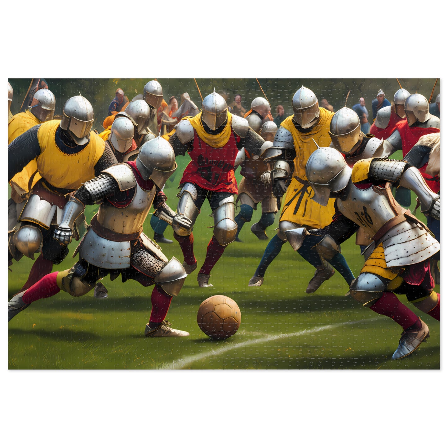 Knights of the Pitch: Medieval Football Frenzy - Jigsaw Puzzle (30, 110, 252, 500,1000-Piece)