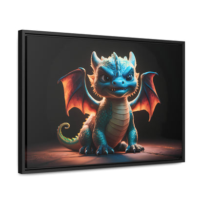 Fierce Baby Dragon Guardian - Gallery Canvas Wraps, Horizontal Frame