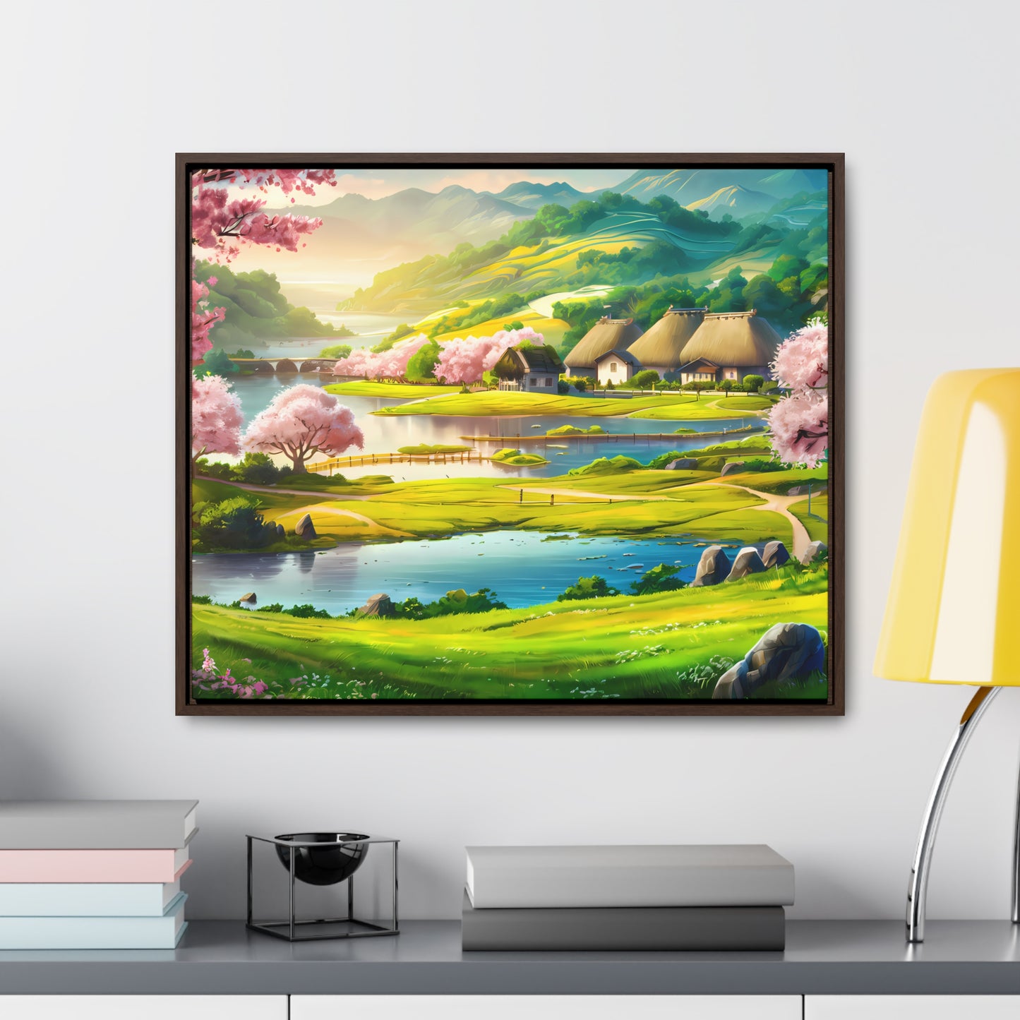 Serenity in Spring Meadows - Gallery Canvas Wraps, Horizontal Frame