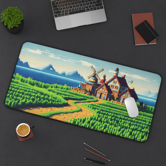 Pixel farming Village - Desk Mat