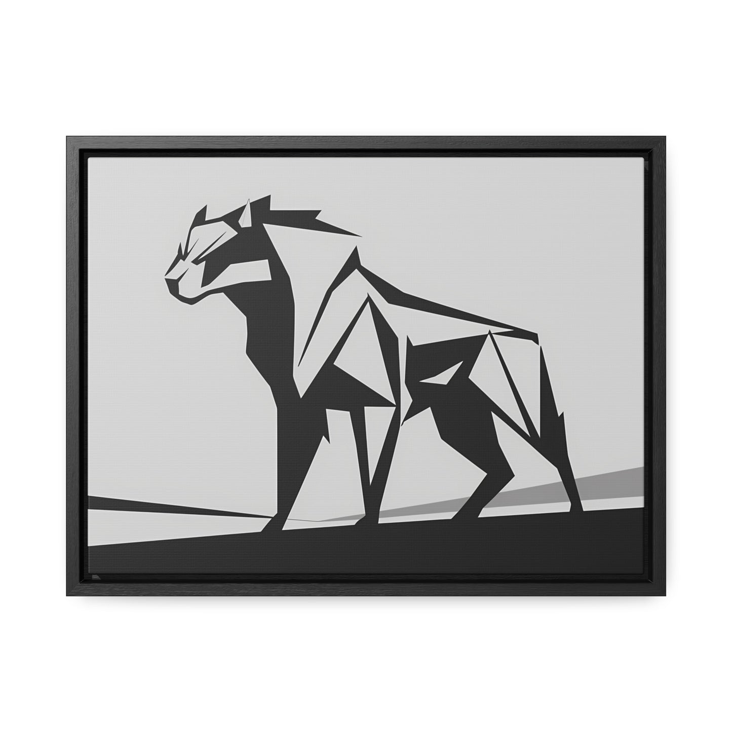 Geometric Beast - Gallery Canvas Wraps, Horizontal Frame