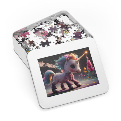 Enchanted Rainbow Unicorn in a Magical Garden - Jigsaw Puzzle (30, 110, 252, 500,1000-Piece)