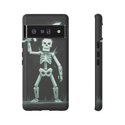 Geometric Skeleton Swordsman - Smartphone Tough Cases