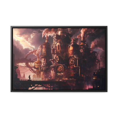 Industrial Twilight - Gallery Canvas Wraps, Horizontal Frame