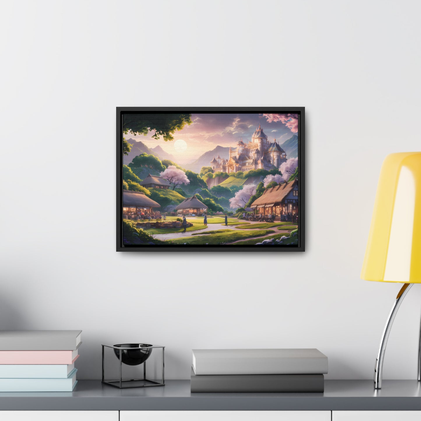 "Whispers of the Twilight Kingdom" - Gallery Canvas Wraps, Horizontal Frame