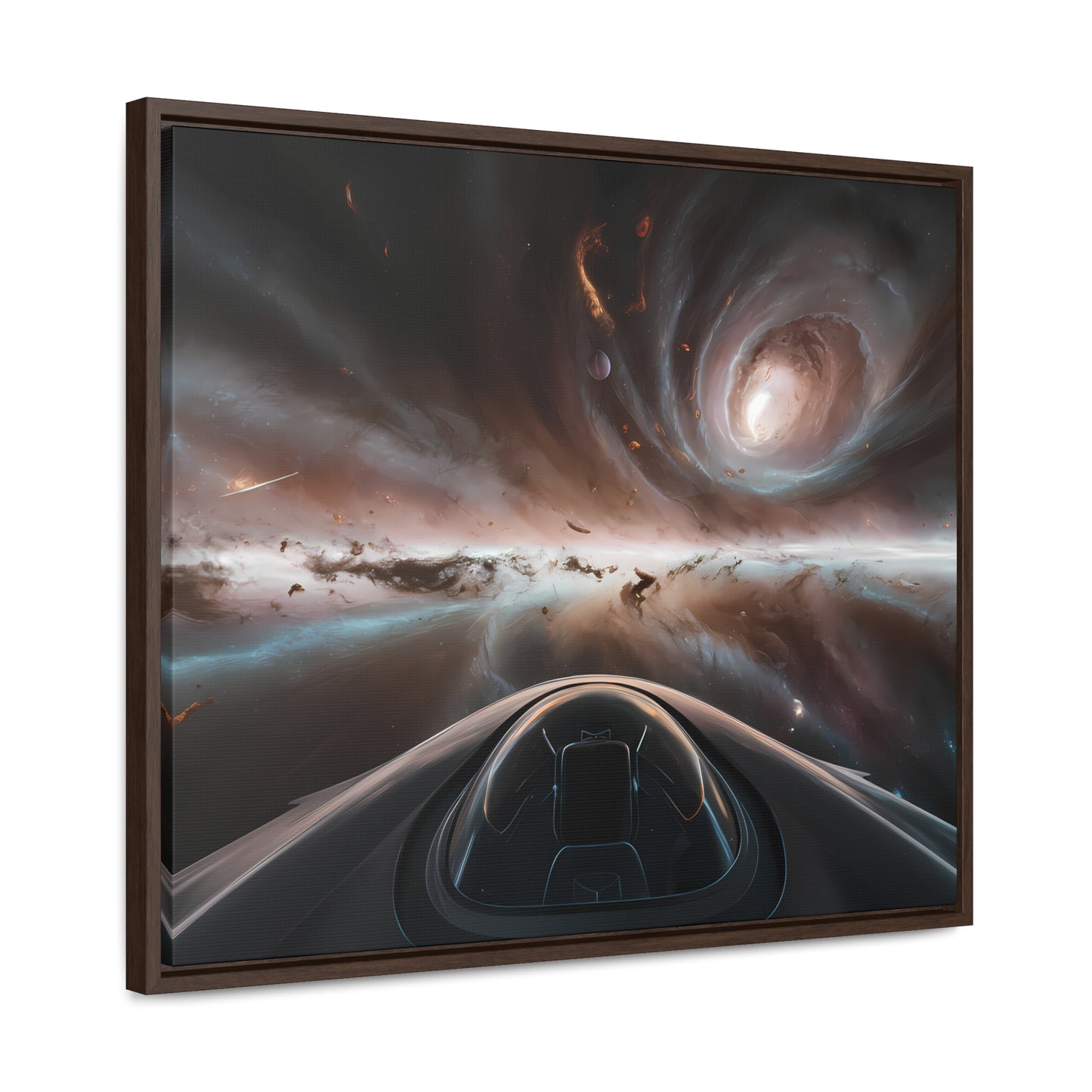 Journey Through the Celestial Abyss - Gallery Canvas Wraps, Horizontal Frame