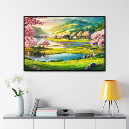 Serenity in Spring Meadows - Gallery Canvas Wraps, Horizontal Frame