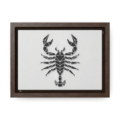 Geometric Scorpion Icon - Gallery Canvas Wraps, Horizontal Frame