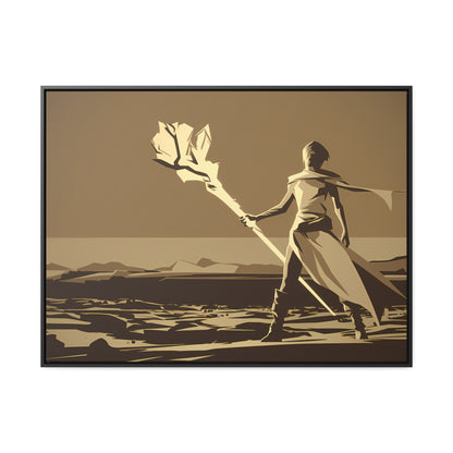 Wanderer of the Desolate Lands - Gallery Canvas Wraps, Horizontal Frame