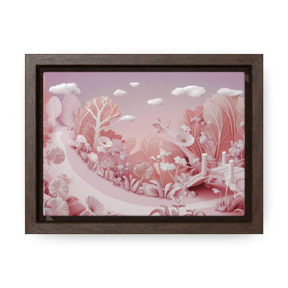 Whimsical Dawn Garden - Gallery Canvas Wraps, Horizontal Frame