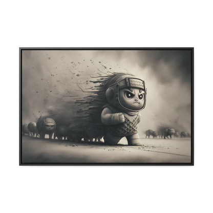 March of the Determined - Gallery Canvas Wraps, Horizontal Frame