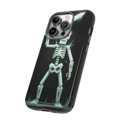 Geometric Skeleton Swordsman - Smartphone Tough Cases