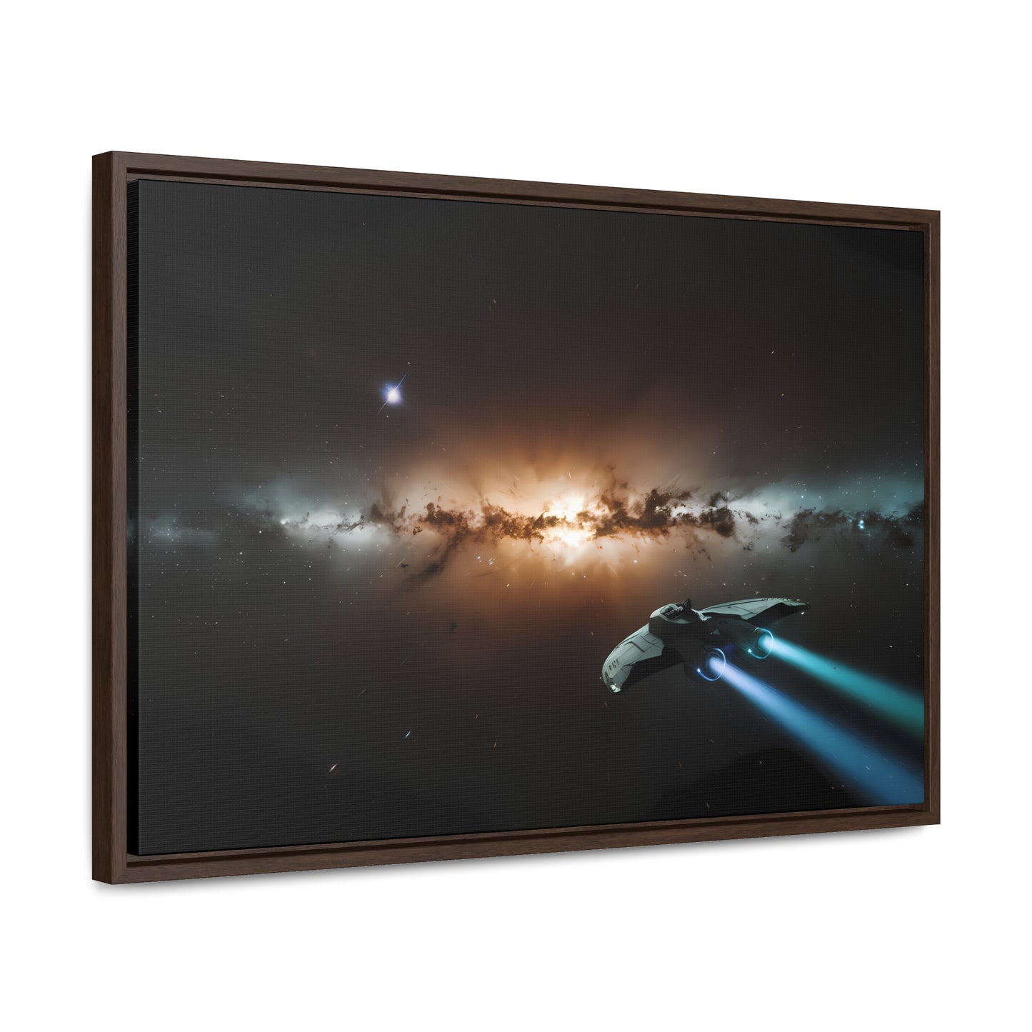 Voyage Through the Cosmic Abyss - Gallery Canvas Wraps, Horizontal Frame