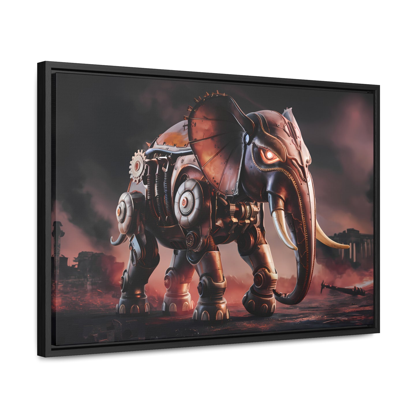 "Mechanized Titan of the Wasteland" - Gallery Canvas Wraps, Horizontal Frame