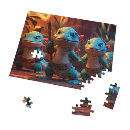 Lizard Warriors Unite - Jigsaw Puzzle (30, 110, 252, 500,1000-Piece)