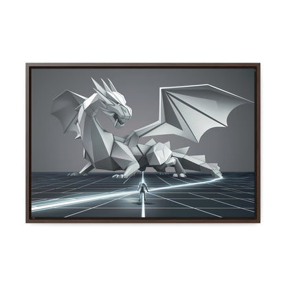 Confrontation in the Digital Realm - Gallery Canvas Wraps, Horizontal Frame