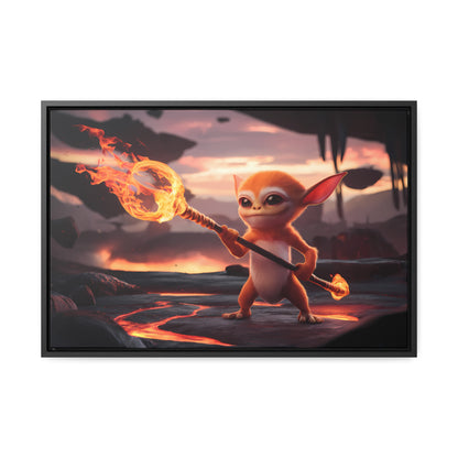 "Guardian of the Flame" - Gallery Canvas Wraps, Horizontal Frame