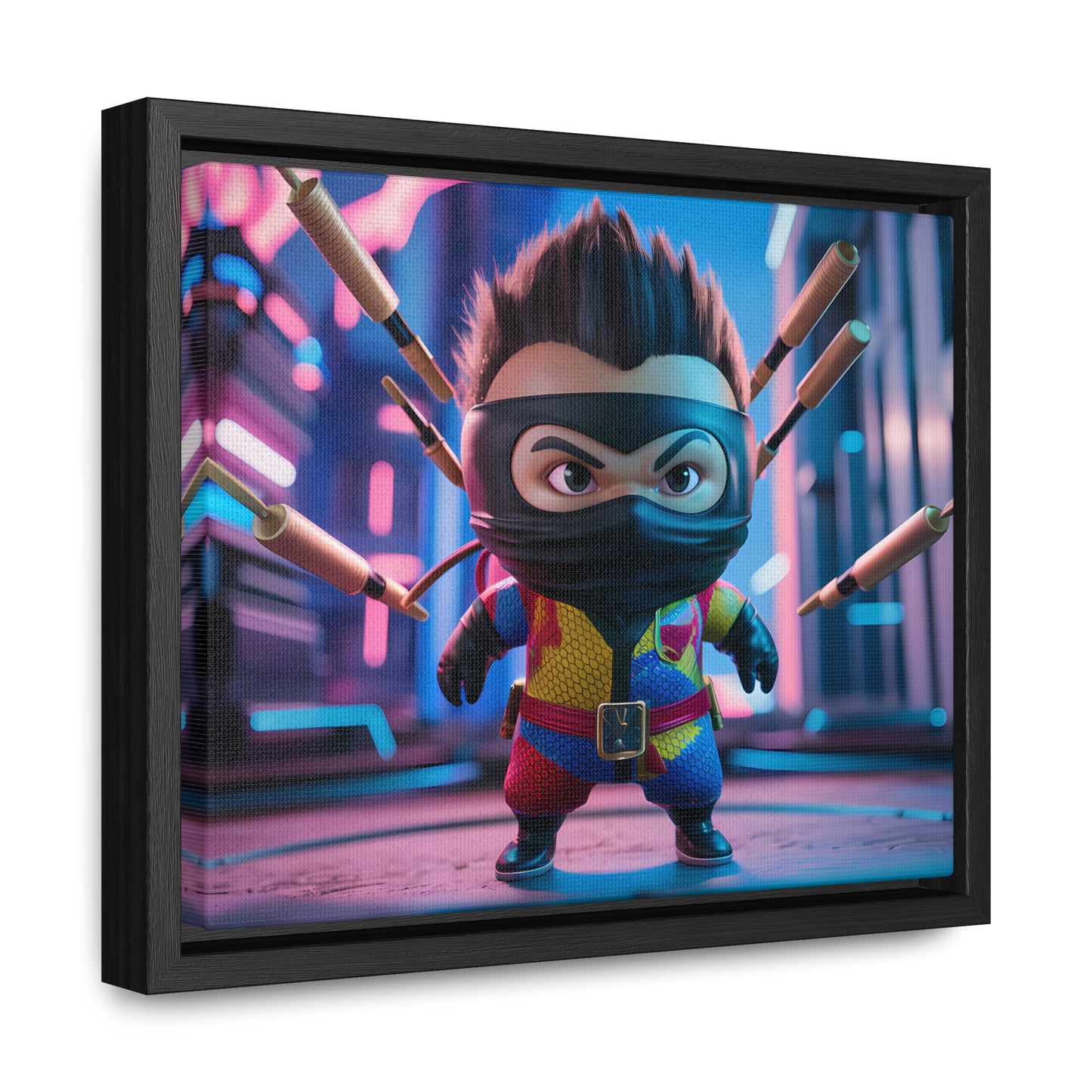 Ninja Toy Showdown - Gallery Canvas Wraps, Horizontal Frame