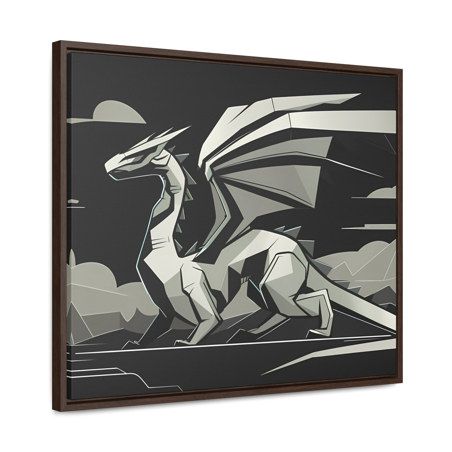 Shadow of the Silver Dragon - Gallery Canvas Wraps, Horizontal Frame