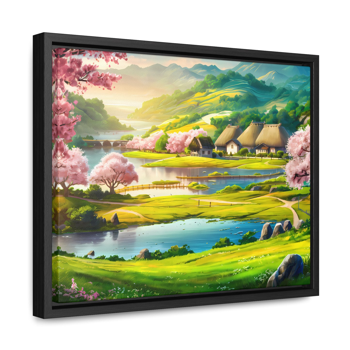 Serenity in Spring Meadows - Gallery Canvas Wraps, Horizontal Frame