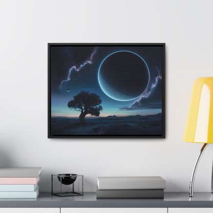 Eclipse of the Silent Horizon - Gallery Canvas Wraps, Horizontal Frame