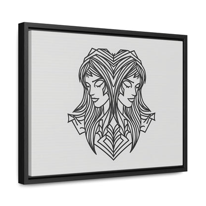 Dual Reflections - Gallery Canvas Wraps, Horizontal Frame