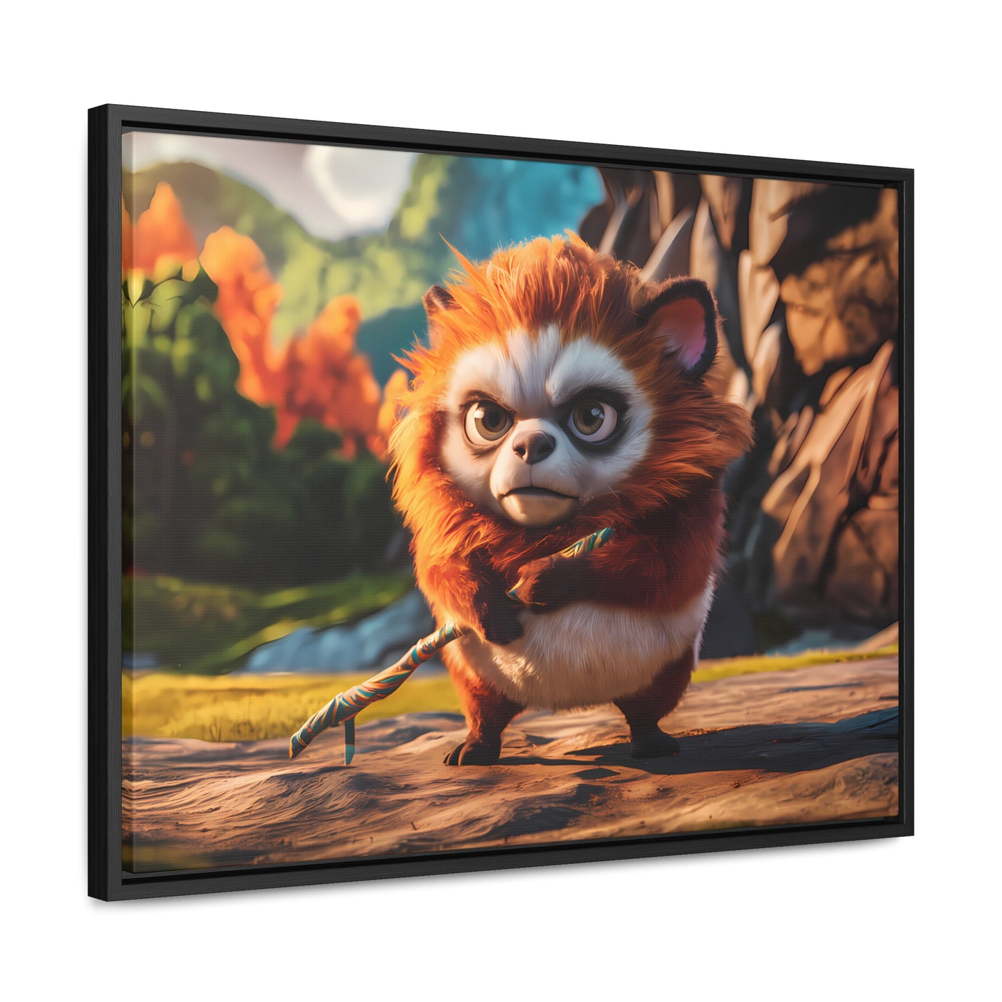 Guardian of the Enchanted Forest - Gallery Canvas Wraps, Horizontal Frame