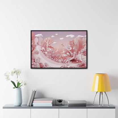 Whimsical Dawn Garden - Gallery Canvas Wraps, Horizontal Frame