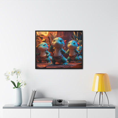 Guardians of the Jungle Tribe - Gallery Canvas Wraps, Horizontal Frame