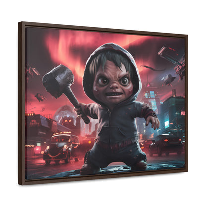 "Revenge of the Tiny Titan" - Gallery Canvas Wraps, Horizontal Frame