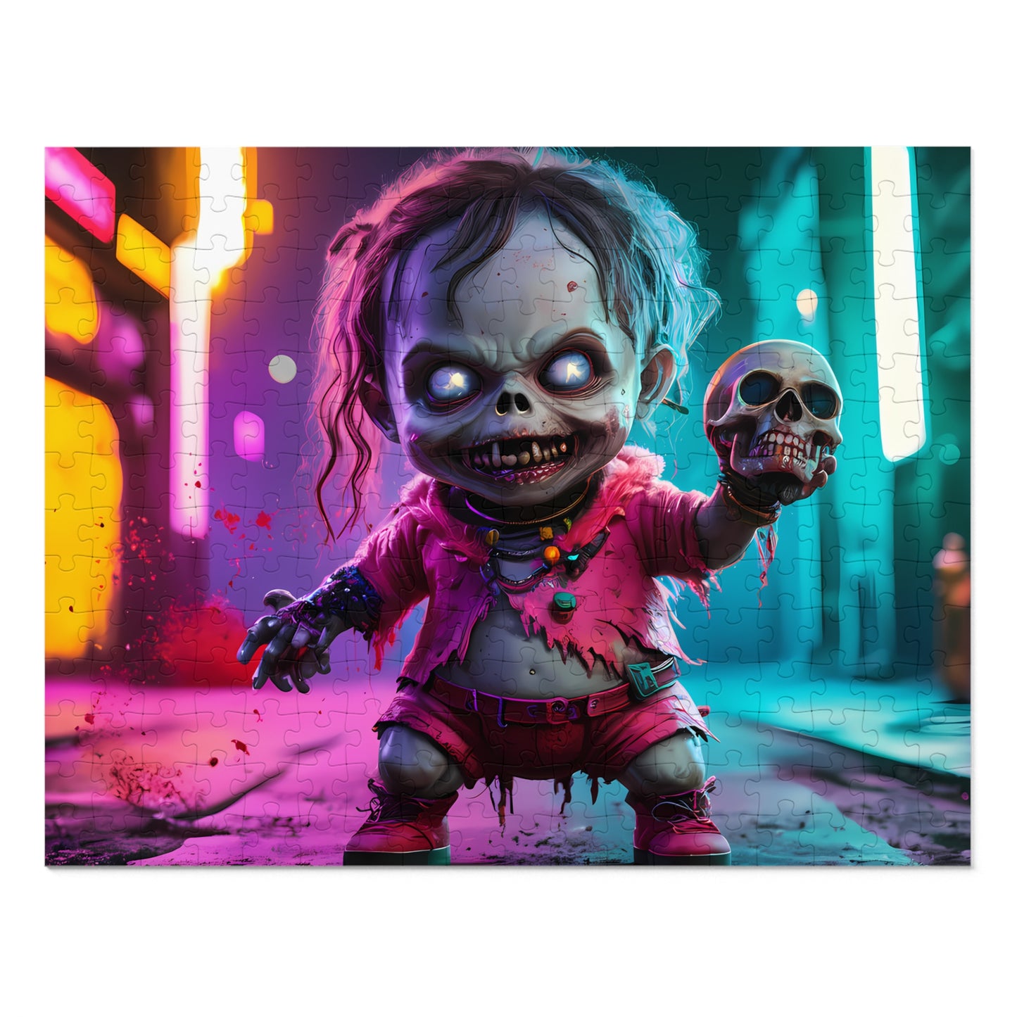 Neon Nightmare: The Doll of Doom - Jigsaw Puzzle (30, 110, 252, 500,1000-Piece)